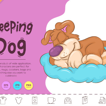 Cartoon Dog Vectors Templates 329539