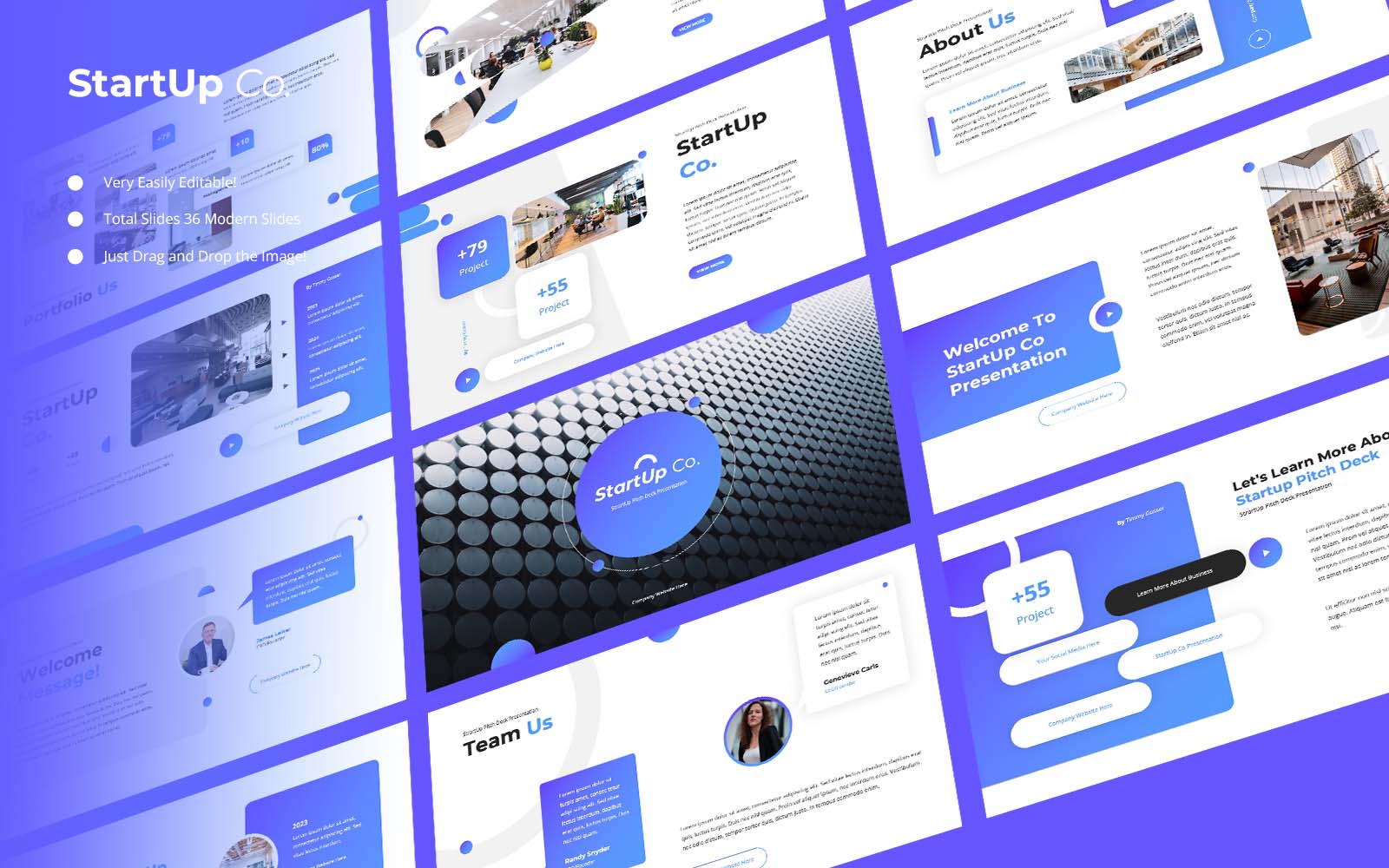 StartUp Co - Business Startup Pitch Deck Keynote Template