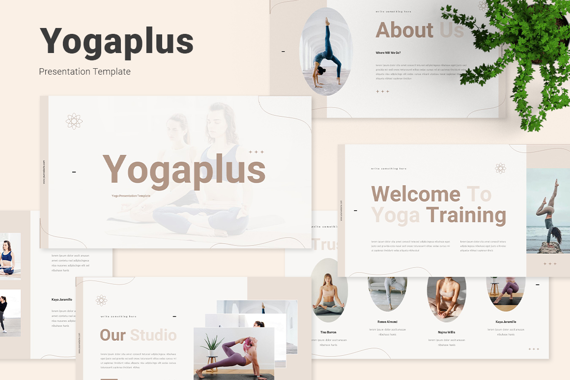 Yogaplus - Yoga Google Slides