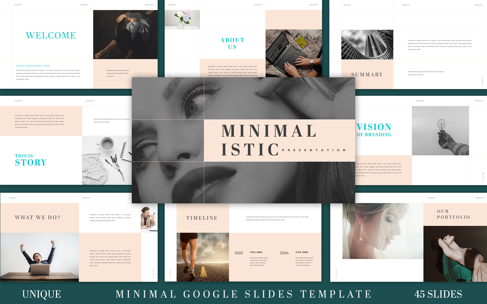 Minimalist Simple Google Slides Presentation Template