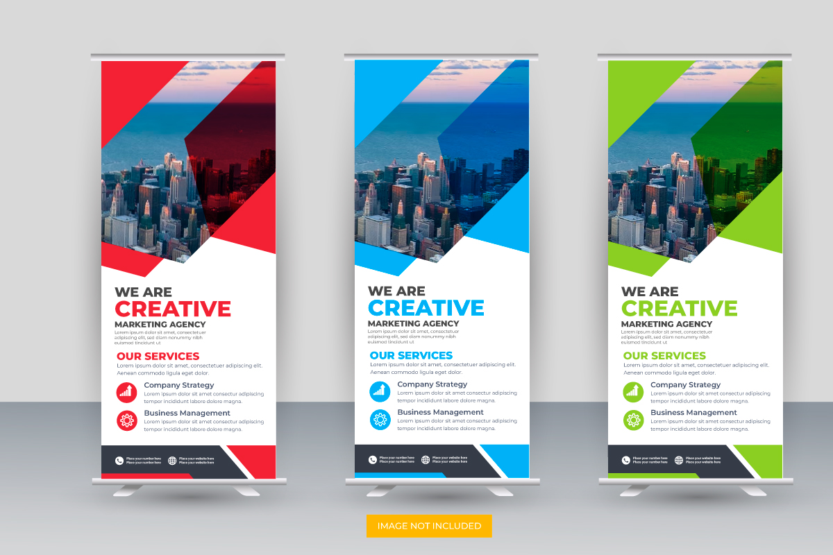 Professional modern corporate stand roll up banner and pull up banner template Design  idea