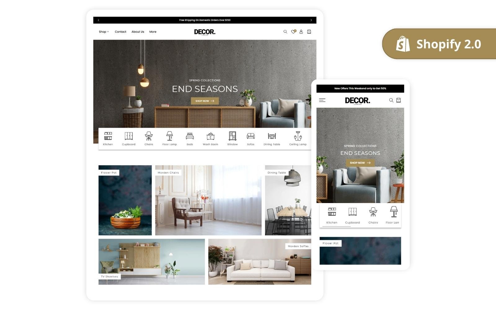 Multipurpose Best Shopify Furniture & Home Decor | Shopify Furniture Stores | Shopify 2.0