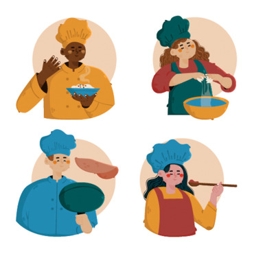 Character Chef Illustrations Templates 330089