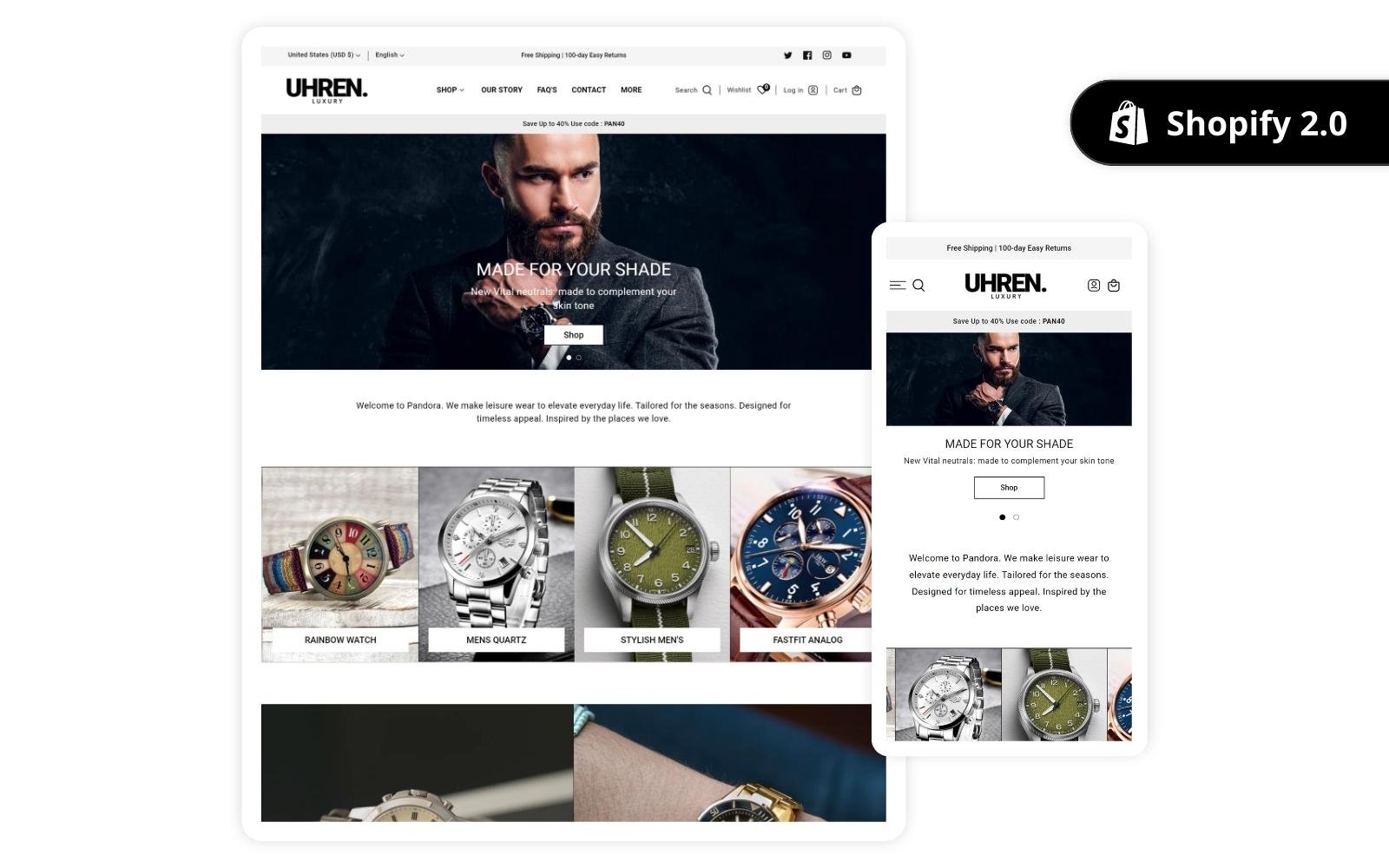 Luxury Shopify Watch Template| Shopify Watches Stores | Shopify Smart Watch Store | Shopify 2.0