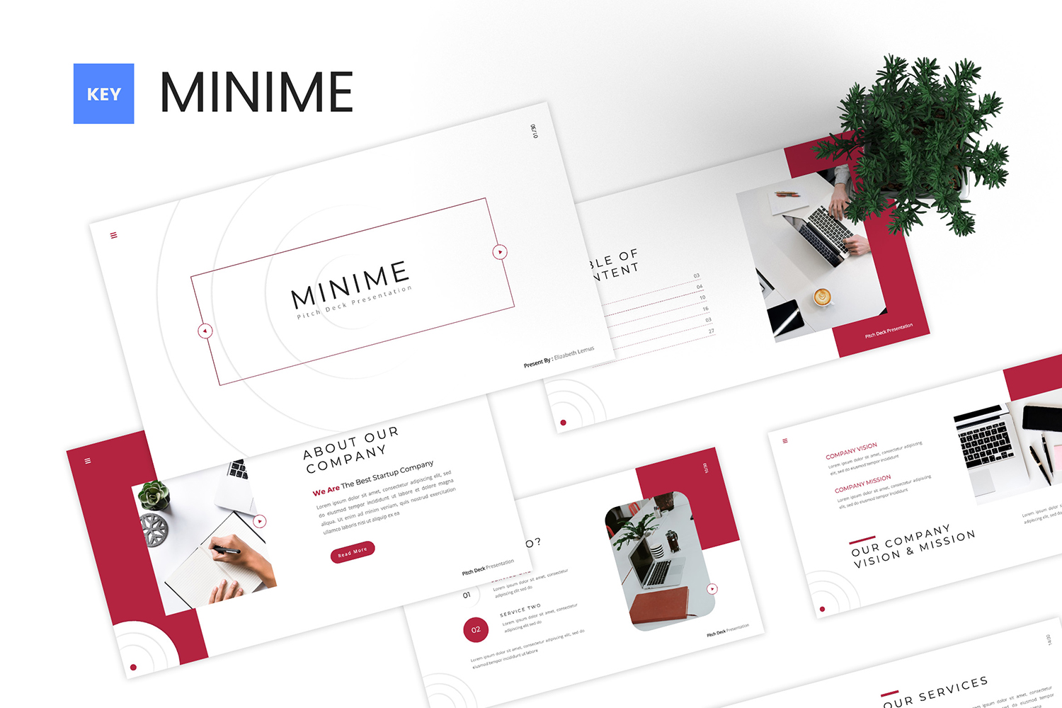 Minime - Pitch Deck Keynote Template