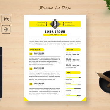 With Photo Resume Templates 330351