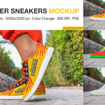 Athletic Bootlace Product Mockups 330420