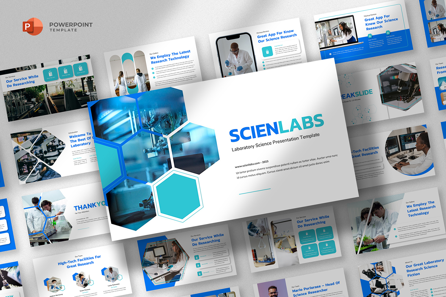 Science and Laboratory Powerpoint Template