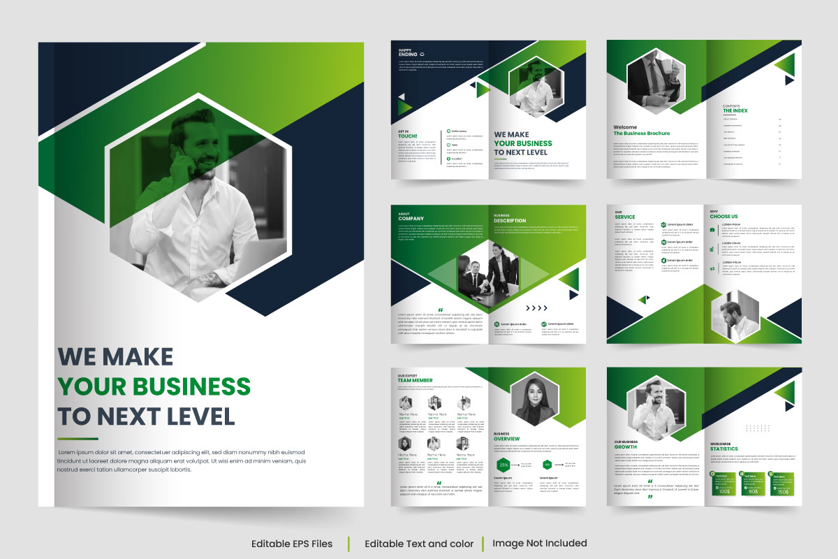 Brochure template design and company brochure template