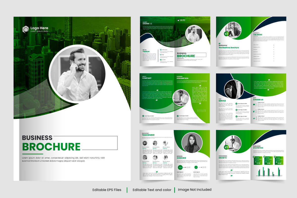 Vector brochure template design and company brochure template layout concept