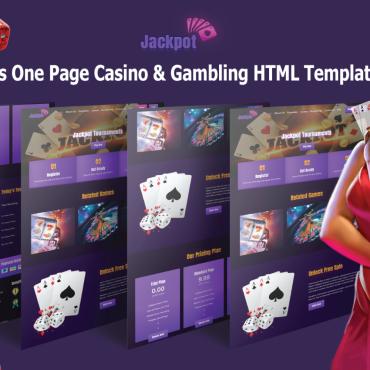Casino Gambling Landing Page Templates 330478