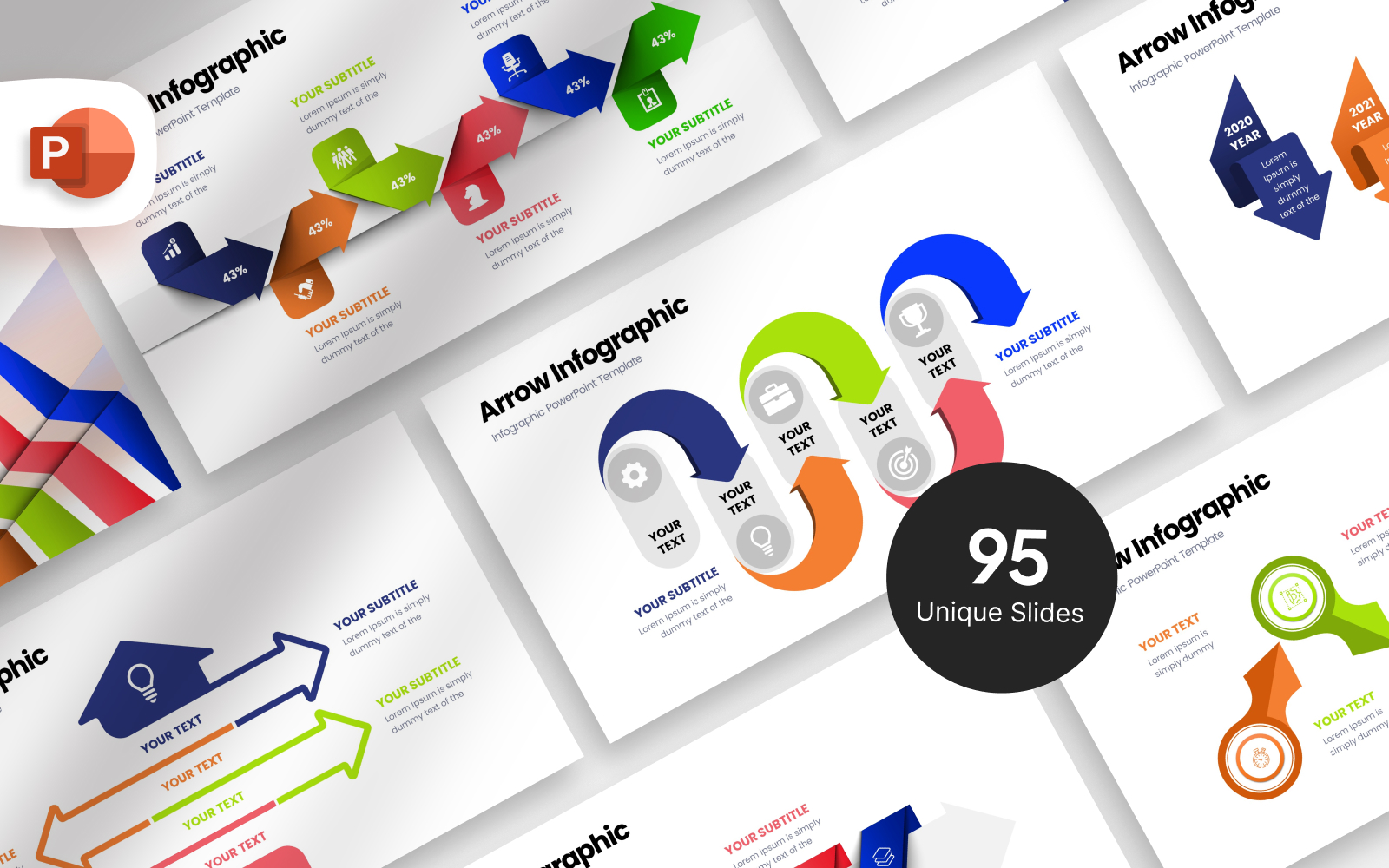 Arrow Infographic Presentation Template