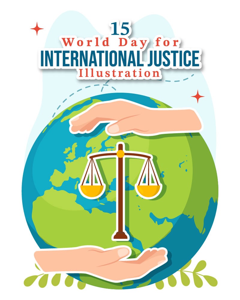 15 World Day for International Justice Illustration