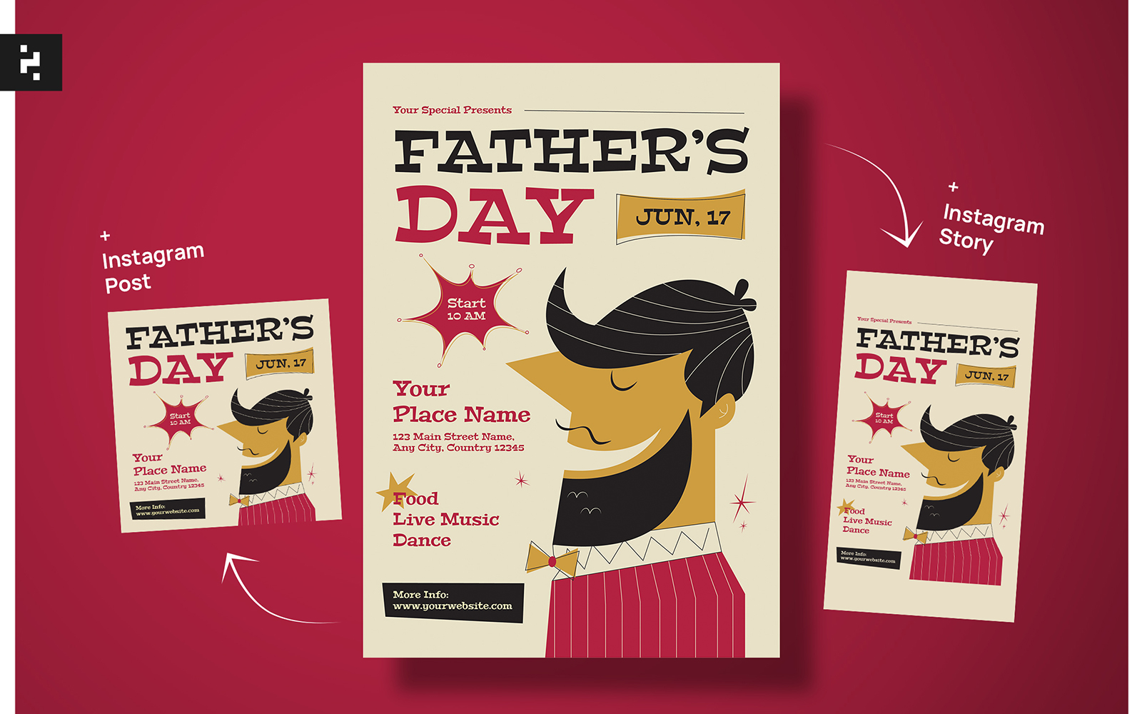 Father's Day Flyer Template