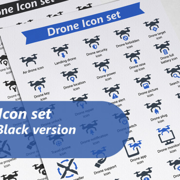 Drone Aerial Icon Sets 330683