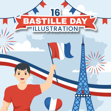 Bastille Day Illustrations Templates 330760