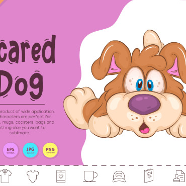 Scared Dog Vectors Templates 330764