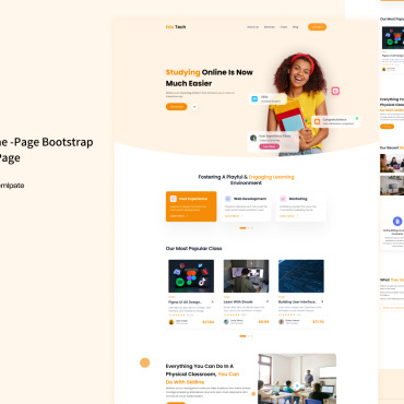 Classes College Landing Page Templates 330797