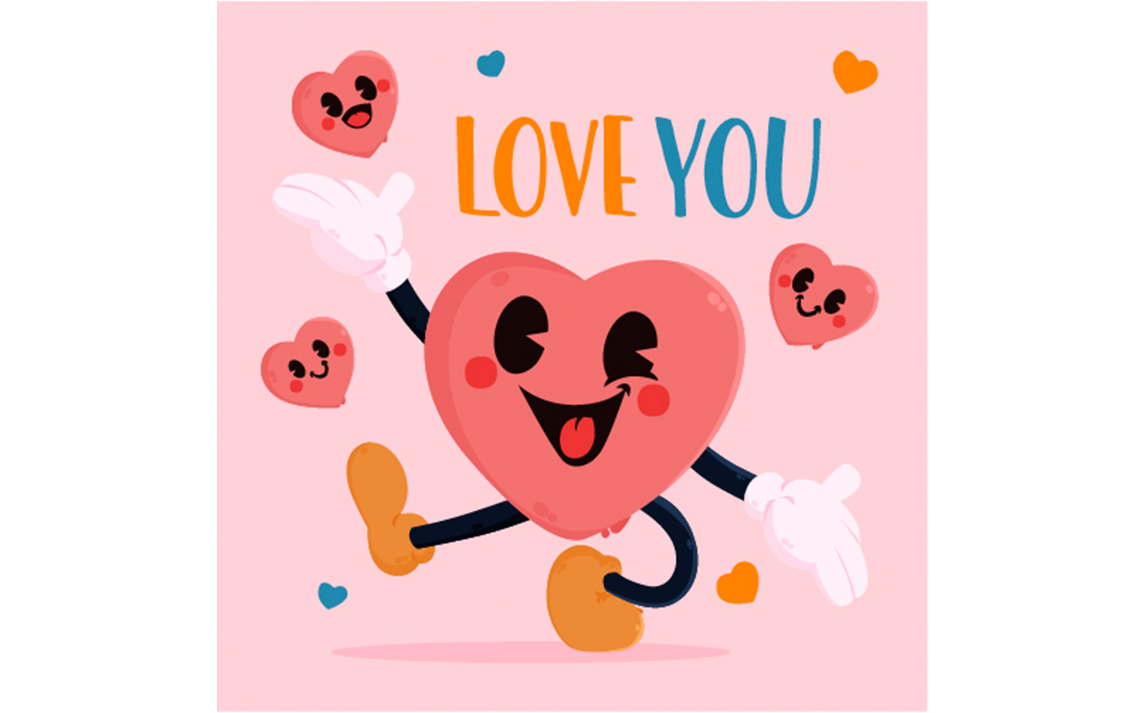 Heart Greeting Illustration