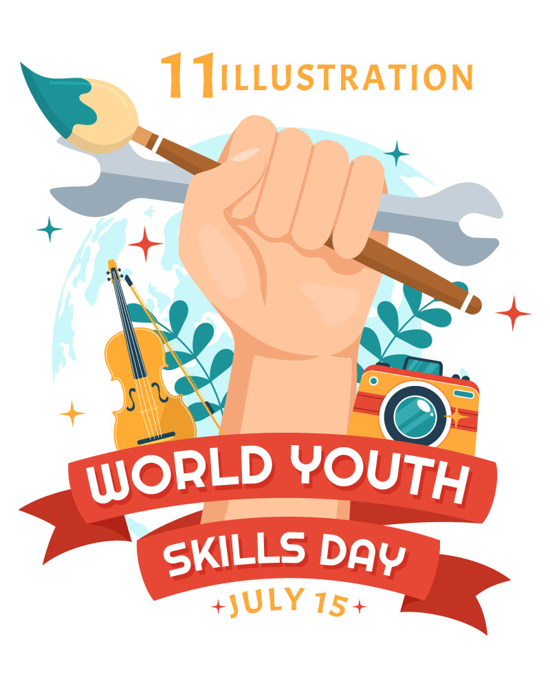 11 World Youth Skills Day Illustration