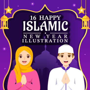 <a class=ContentLinkGreen href=/fr/kits_graphiques_templates_illustrations.html>Illustrations</a></font> muharram islamique 330856