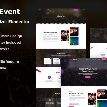 Event Events Elementor Kits 330860