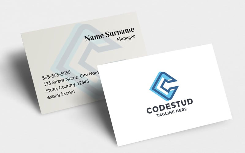Code Studio Letter C Pro Logo Template