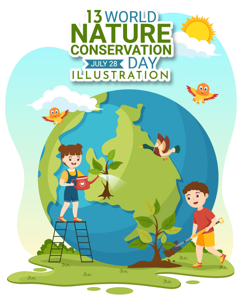 13 World Nature Conservation Day Illustration