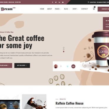 Coffee Company Responsive Website Templates 331071