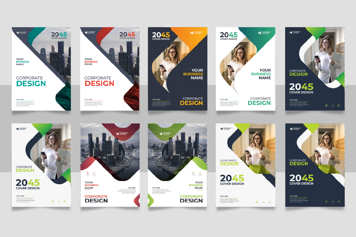 Corporate Book Cover Design Template