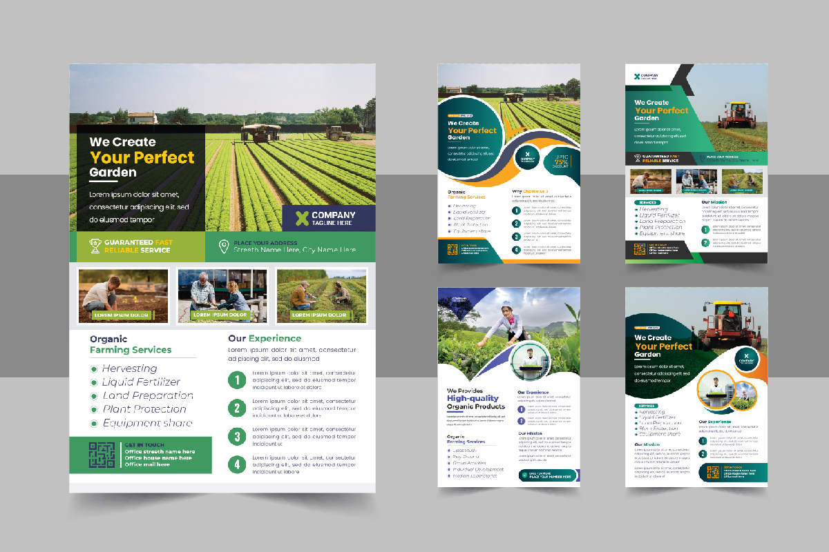 Agriculture Industry Flyer Design Template