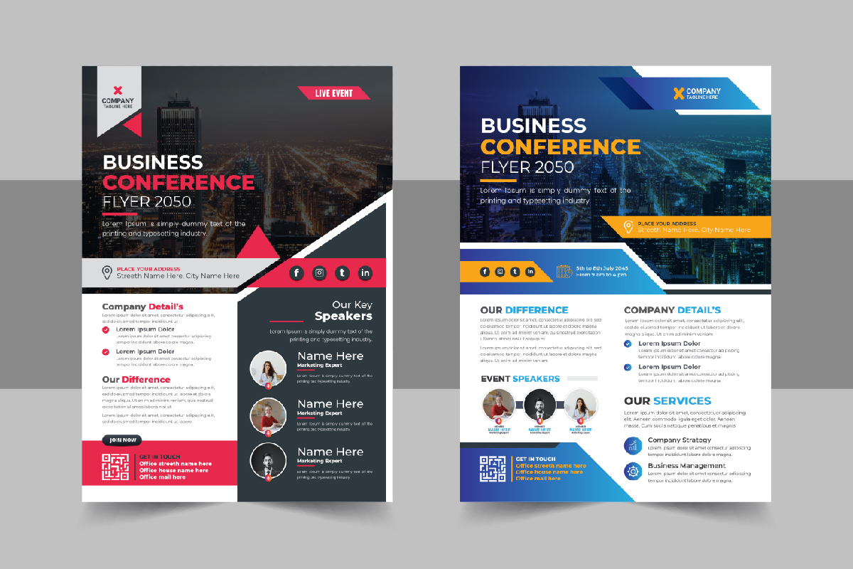 Business Webinar Flyer Design Template