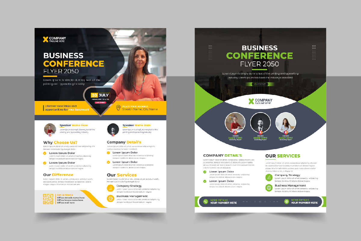 Corporate Business Conference Flyer Design Template
