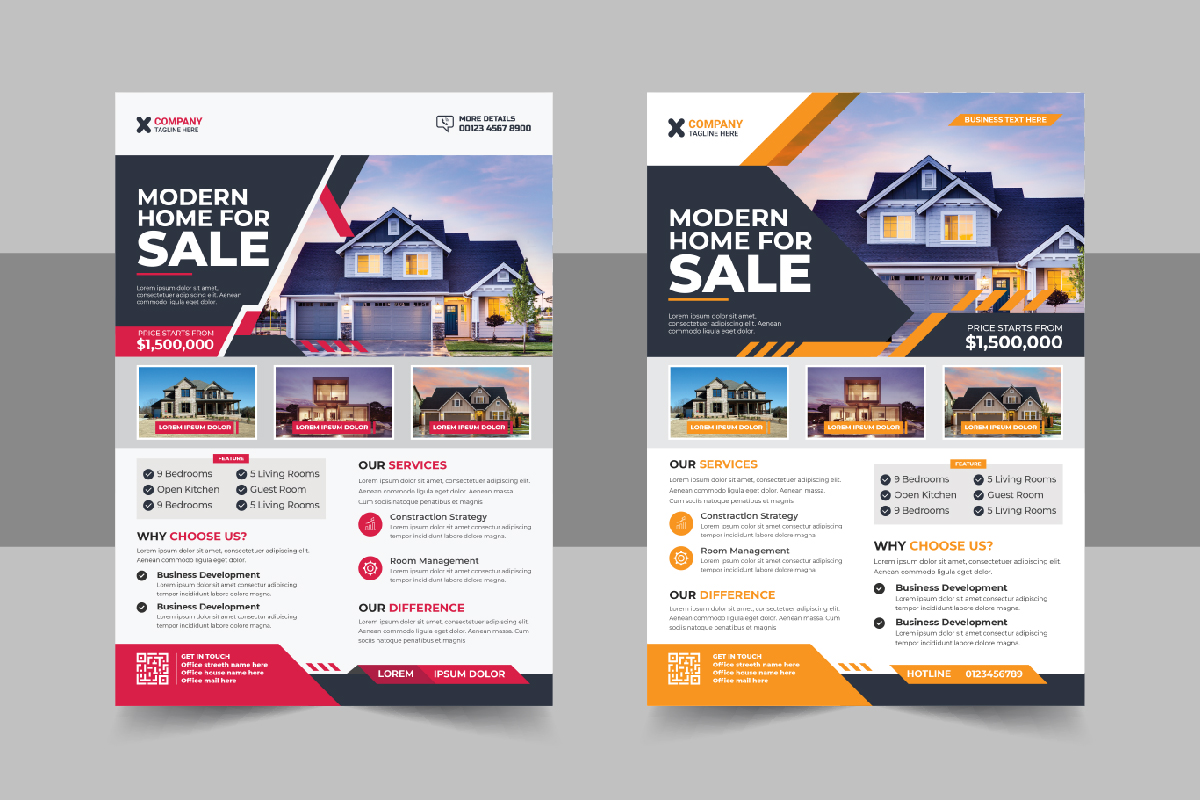 Elegant Real Estate Property Flyer Template