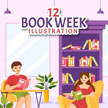 Week Book Illustrations Templates 331174