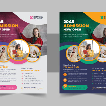 Admission Flyer Corporate Identity 331236