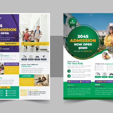Admission Flyer Corporate Identity 331238