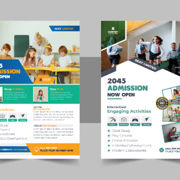 Admission Flyer Corporate Identity 331245