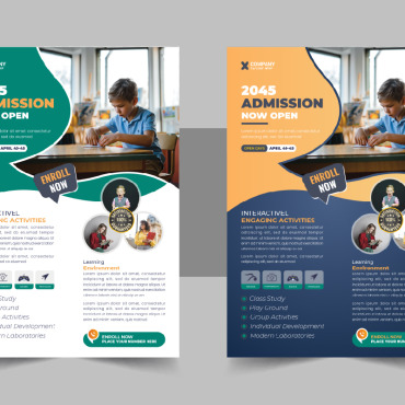 Admission Flyer Corporate Identity 331252