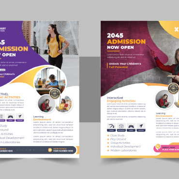 Admission Flyer Corporate Identity 331254