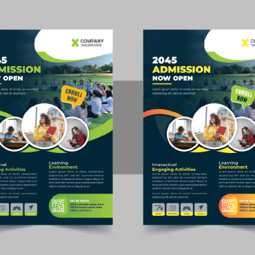 Admission Flyer Corporate Identity 331258
