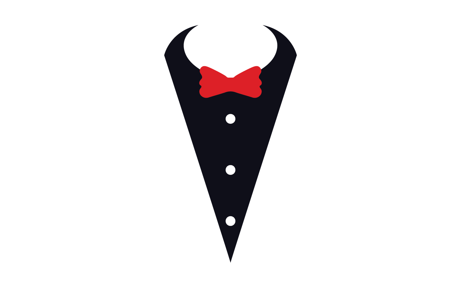 Maid suit logo and symbol vector design v4