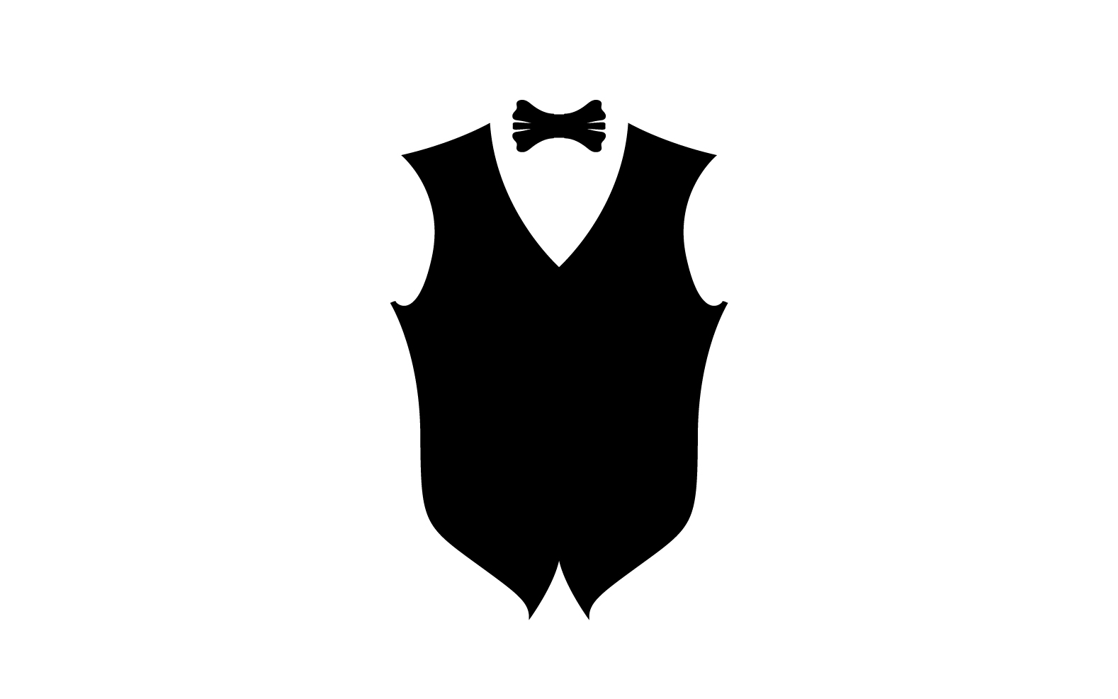 Maid suit logo and symbol vector design v5