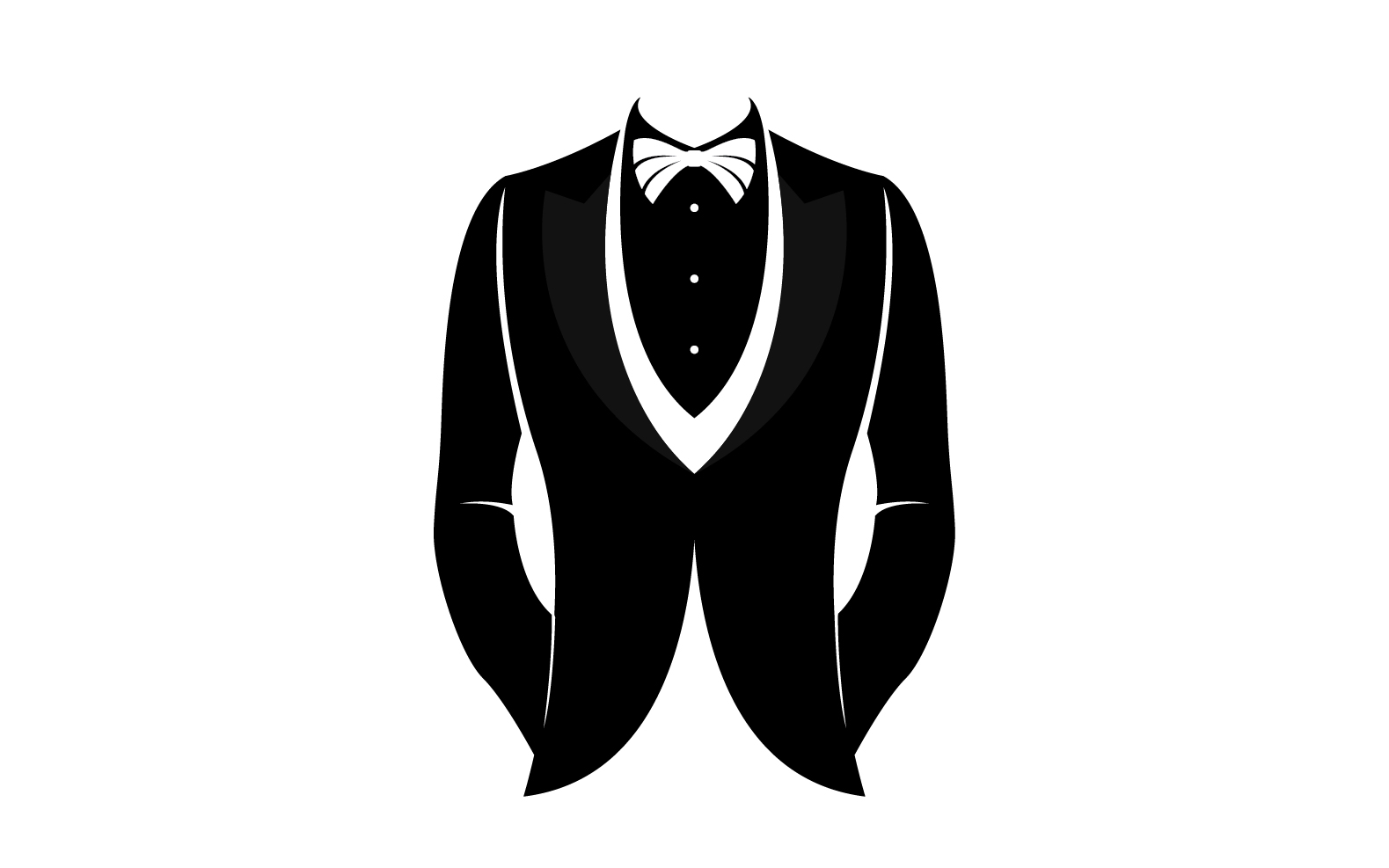 Maid suit logo and symbol vector design v7