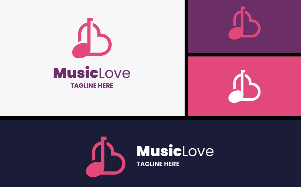 Music Love Pro Logo Template