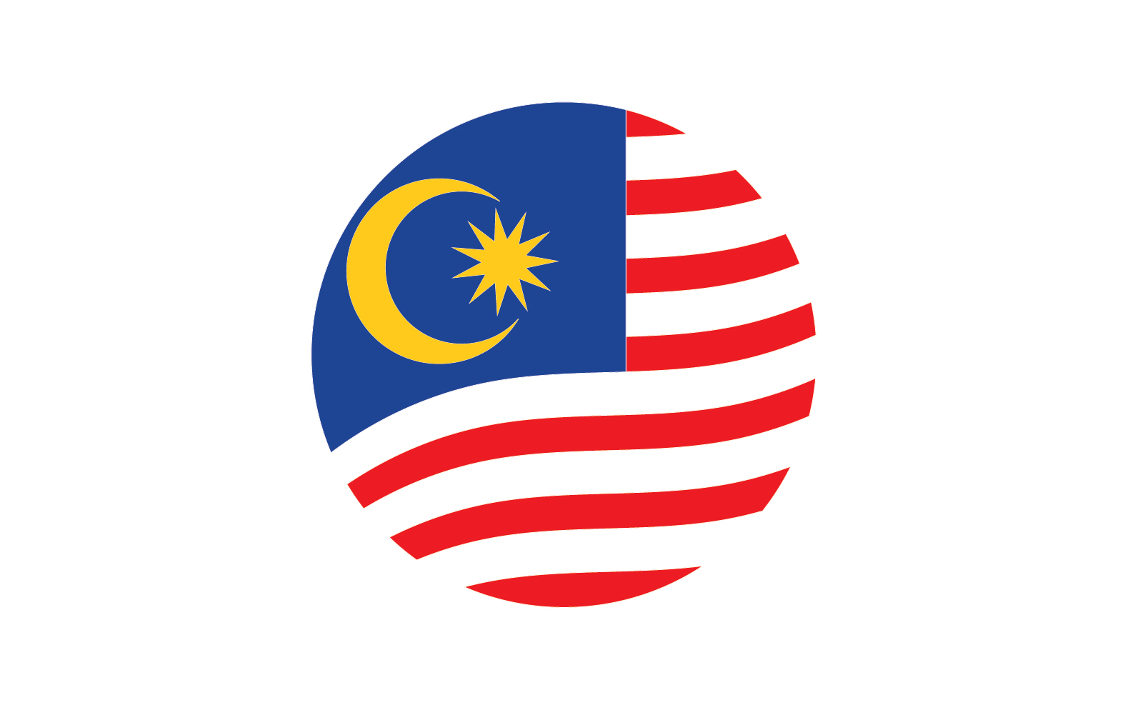 Malaysian flag symbol design v4