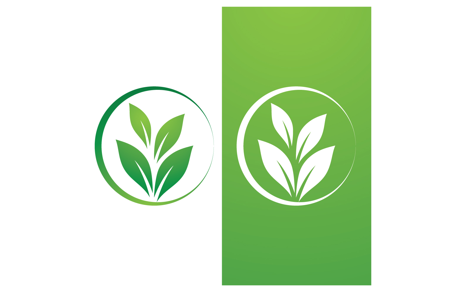 Eco leaf green fresh nature go green tree logo design template v26