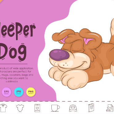 Cartoon Dog Vectors Templates 331458