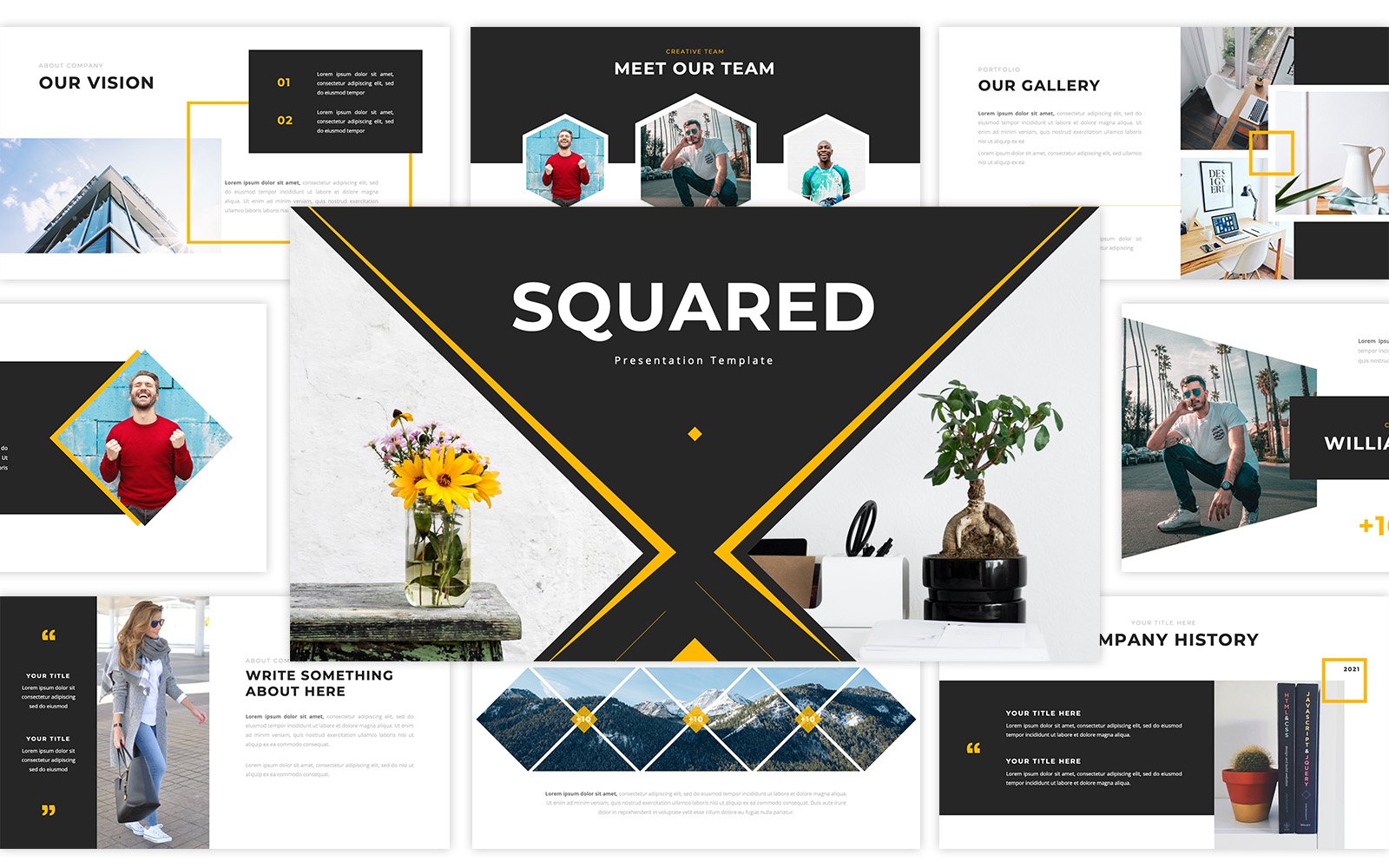 Squared Creative Google Slides