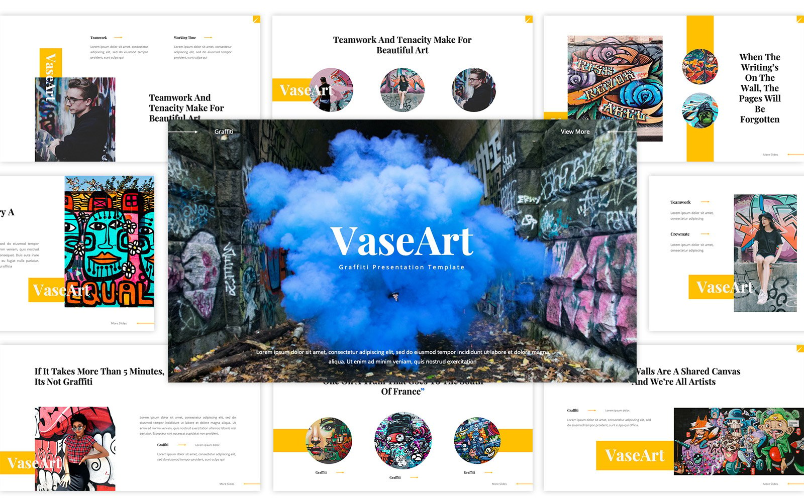 VaseArt Graffiti Google Slides